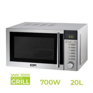 EDM MICROONDAS C/GRILL INOX 20L 700W