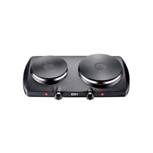 EDM PLACA ELETRICA PRETO 1400W 2 ZONAS CE/A13 46,5x26x8,5cm