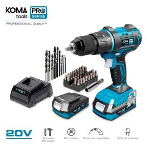 KOMA PRO SERIE KIT MARTELO/APARAFUSADORA 2 BAT+ CARREGADOR