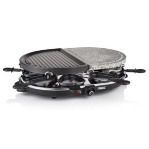 PRINCESS RACLETTE 8 OVAL PEDRA/GRILL 43x30CM 1200W