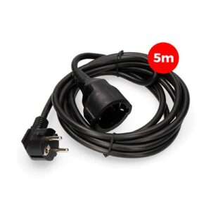 EDM EXTENSÃO DE CABO 3x1,5mm T/TL 5m PRETO