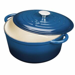 TRAMONTINA CAÇAROLA C/TAMPA FERRO FUNDIDO D26CM AZUL
