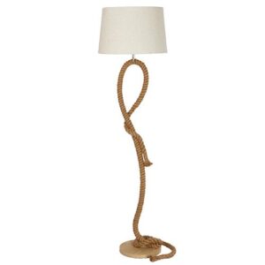 CANDEEIRO DE PÉ COM CORDA E27 60W COR NATURAL Ø48x170cm