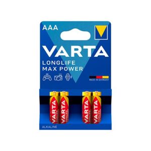 VARTA PILHA LONGLIFE MAX POWER AAA - LR03 (BLÍSTER 4 UN)