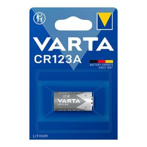 VARTA  PILHA LITHIUM CR123A 3V (BLISTER 1 UNID) Ø17x34,5mm