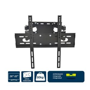 EDM SUPORTE LED 26"-55" 50kg C/ NÍVEL INCLINA 15° GIRA 120º
