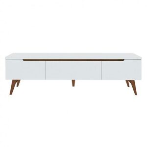 MOVEL TV INFINITY 180x50x40 BRANCO/NOGUEIRA