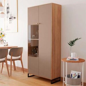 ARMÁRIO SCANDINAVIAN 2PT 180x80x35 NOGUEIRA/CREME