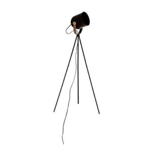 CANDEEIRO DE TRIPÉ MODELO ACTION E27 136cm COR PRETA