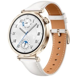 HUAWEI WATCH GT5 41MM GPS BRACELETE EM PELE BRANCO