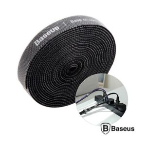 BASEUS VELCRO P/ ORGANIZAÇÃO DE CABOS 3M PRETO