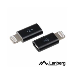 LANBERG ADAPTADOR MICROUSB FÊMEA - LIGHTNING MACHO
