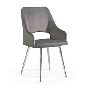 CADEIRA DOVE VELVET-22 CINZENTO