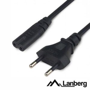 LANBERG CABO ALIMENTAÇÃO AC PLANO / TIPO 8 IEC C7 1.8M