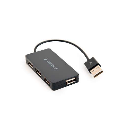 GEMBIRD 2.0 HUB USB DE 4 PORTAS PRETO