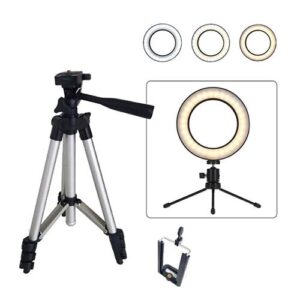 RING LIGHT CANDEEIRO DE ESTÚDIO 10"C/TRIPÉ EXTENSÍVEL