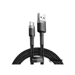 BASEUS CABO USB-A 2.0 MACHO / USB-C 3A 2M CINZA