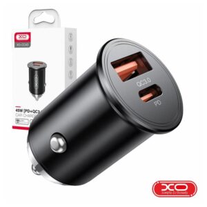 XO ADAPTADOR ISQUEIRO USB-A QC 3.0 / USB-C PD 3.0 4.5A 45W