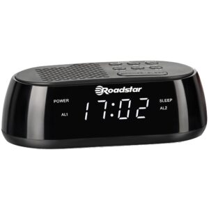 ROADSTAR RÁDIO RELÓGIO 20 MEMÓRIAS 1 X 0.5 W RMS PRETO