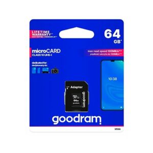 GOODRAM MICRO SD 64GB C10 UHS-I COM ADAPTADOR