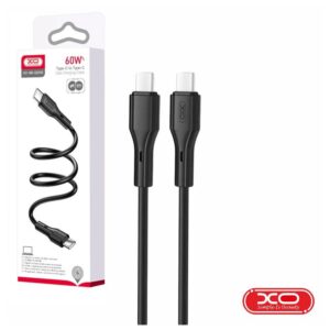 XO CABO USB-C MACHO / USB-C MACHO PD 60W 1M PRETO
