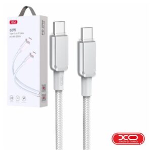 XO CABO USB-C MACHO / USB-C MACHO PD 60W 1M BRANCO